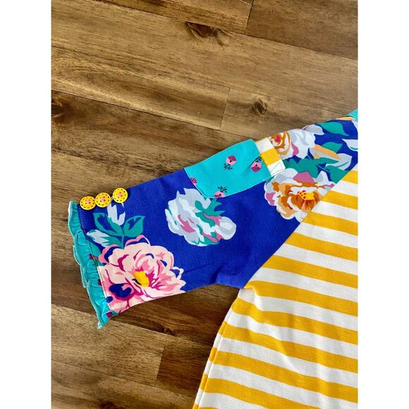 NWT Matilda Jane Moments With You School Days Short Sleeve Yellow Blue Top 4 - Picture 7 of 9
